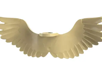 Custom 3D print Minifigure Accessory - Minifigure Wings S1 - 04 3D print model