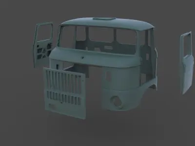 IFA W 50 Crane Body 3D print model