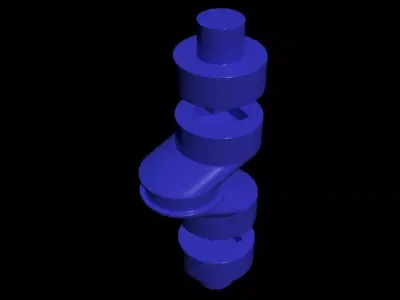 Modular Hobby Crankshaft - Concept 3D print model