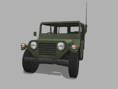 M151 MUTT Low-poly 3D model