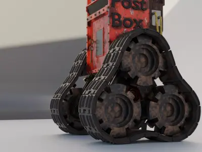 Robot Sci Fi MailMan 3D model