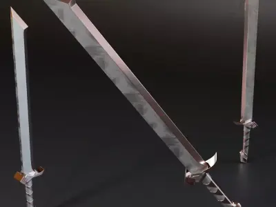 Mk Basemesh Sword 40 Free 3D model