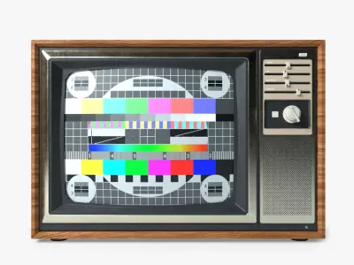 Retro TV 3D 3D model