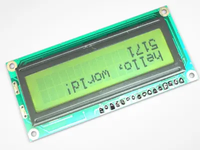Liquid Crystal Display Screen Component 3D model Textured