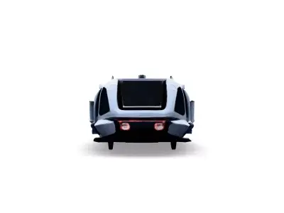 Futuristic Maglev Train 3D Model Low-poly 3D model