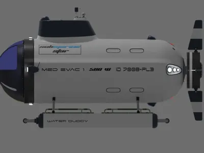 submarine 3D model by 3d-graphic-abdo from CGTrader