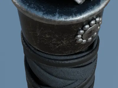 Exquisite Ancient Chinese Sword 3D Model Low-poly 3D model
