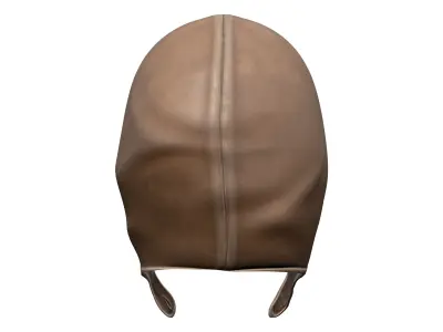 Historic Steampunk Aviation Hat Helmet Low-poly 3D model
