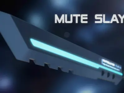 Sci-Fi Katana Mute Slayer Low-poly 3D model