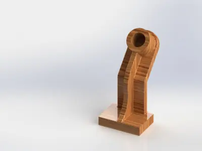 Decorative 3d printable Wooden model 3D print model