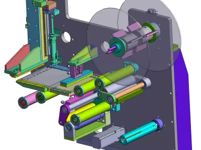 Automatic labeling machine 3D model buy