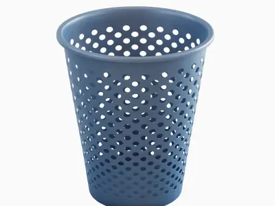 Plastic Trash Bin Set  3D model