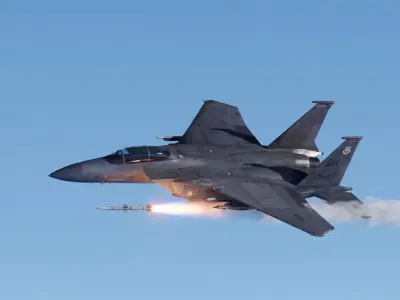 McDonnell Douglas F-15E Fully-Rigged and Animated With Weapons Low-poly 3D model