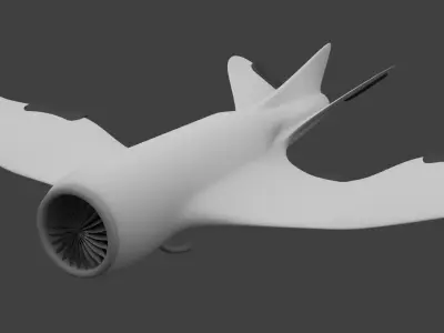 Spy Plane Low-poly 3D model