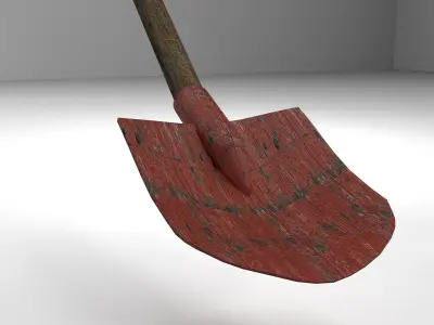 Pack of 9 Medieval farm tools Low-poly 3D model