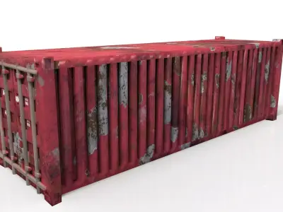 Old Container Low-poly 3D model