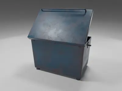 Garbage Container Trash  Low-poly 3D model