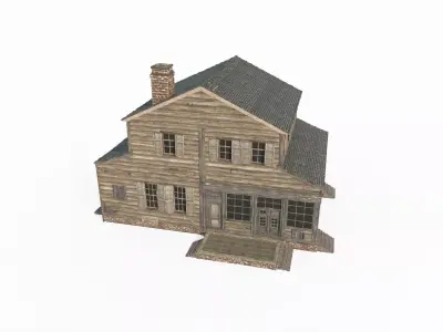 17th-century townhouses and shops 3D model