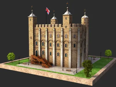Tower of London 3D model purchase