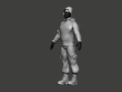 Army Soldier Outfit Cloths 3d 3D model