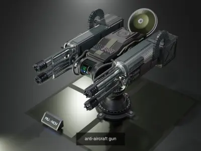 Launchers Anti-aircraft installation Missile complex 3D Model Pack