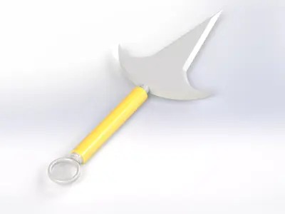 Flying Thunder God Kunai 3D Model Stylized Anime Weapon Mid Poly 3D model