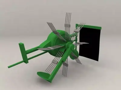 Potato harvester 3D model
