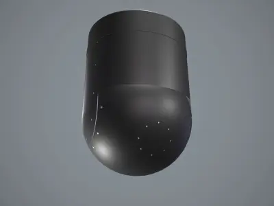 Camera FLIR Star Safire III Low-poly 3D model