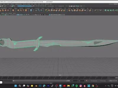 SWORD MODEL Low-poly 3D model 6