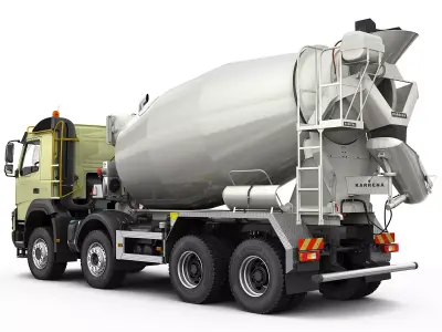 Volvo FMX 2014 Mixer 3D model