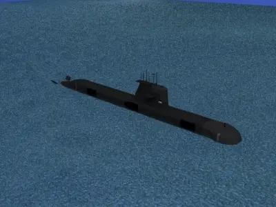Collins Class HMAS Dechaineux 76 3D model