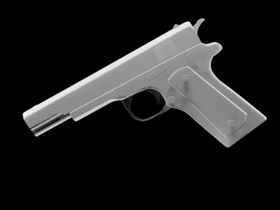 M 1911 pistol Low-poly 3D model