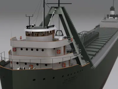 SS Carl D Bradley 3D model