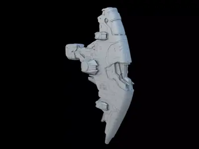 Alien spaceship 3D model buy