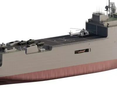 AMPHIBIOUS ASSAULT NAVY CARRIER 3D model