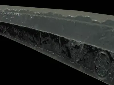 Katana samurai sword Free low-poly 3D model 2