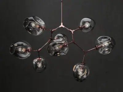 Branching bubble 8 lamps 2 3D model purchase