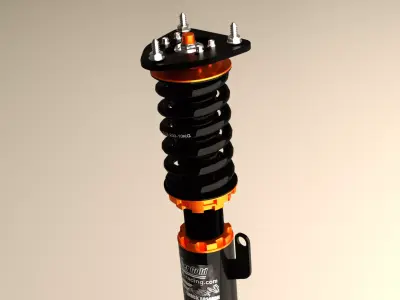 car susspension coilover 3D model
