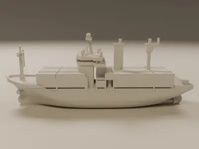 cargo ship 3D print model
