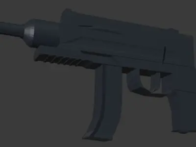 scorpion gun Free low-poly 3D model