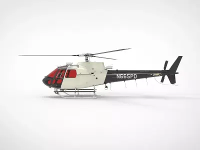 Eurocopter AS350 3D model by Hafcoy