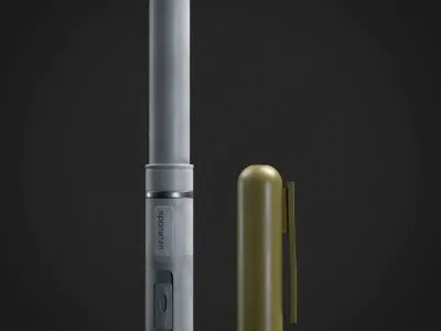 Propital medical syringe - OpenSubdiv-Ready - 4K Text - Easy rig Low-poly 3D model