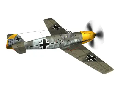 Messerschmitt - BF-109 E - JG26 3D model