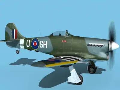 Hawker Hawker Tempest MK1 V10 3D model