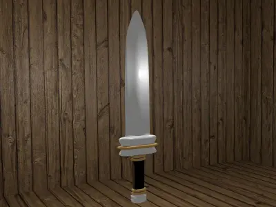 Sword Low-poly 3D model 35