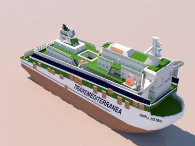 Ship 3d model 3D model