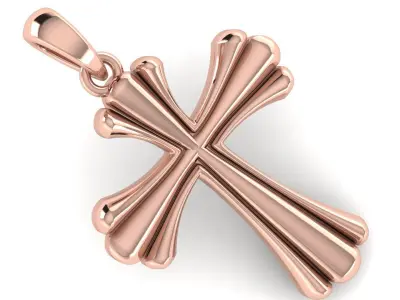 CROSS PENDANT CR174 3D print model