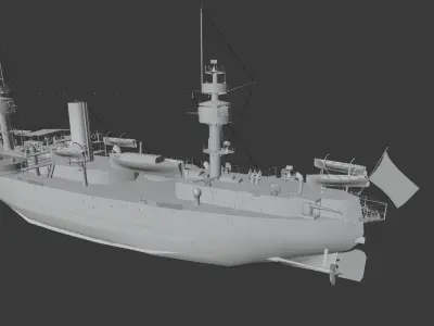 Battleship Aquidaban RC 3D print model