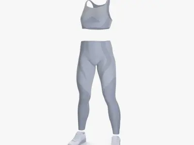 Workout Clothing for Female 3D model