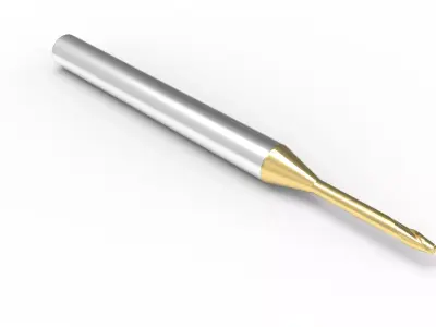 micro flat milling cutter 3D model